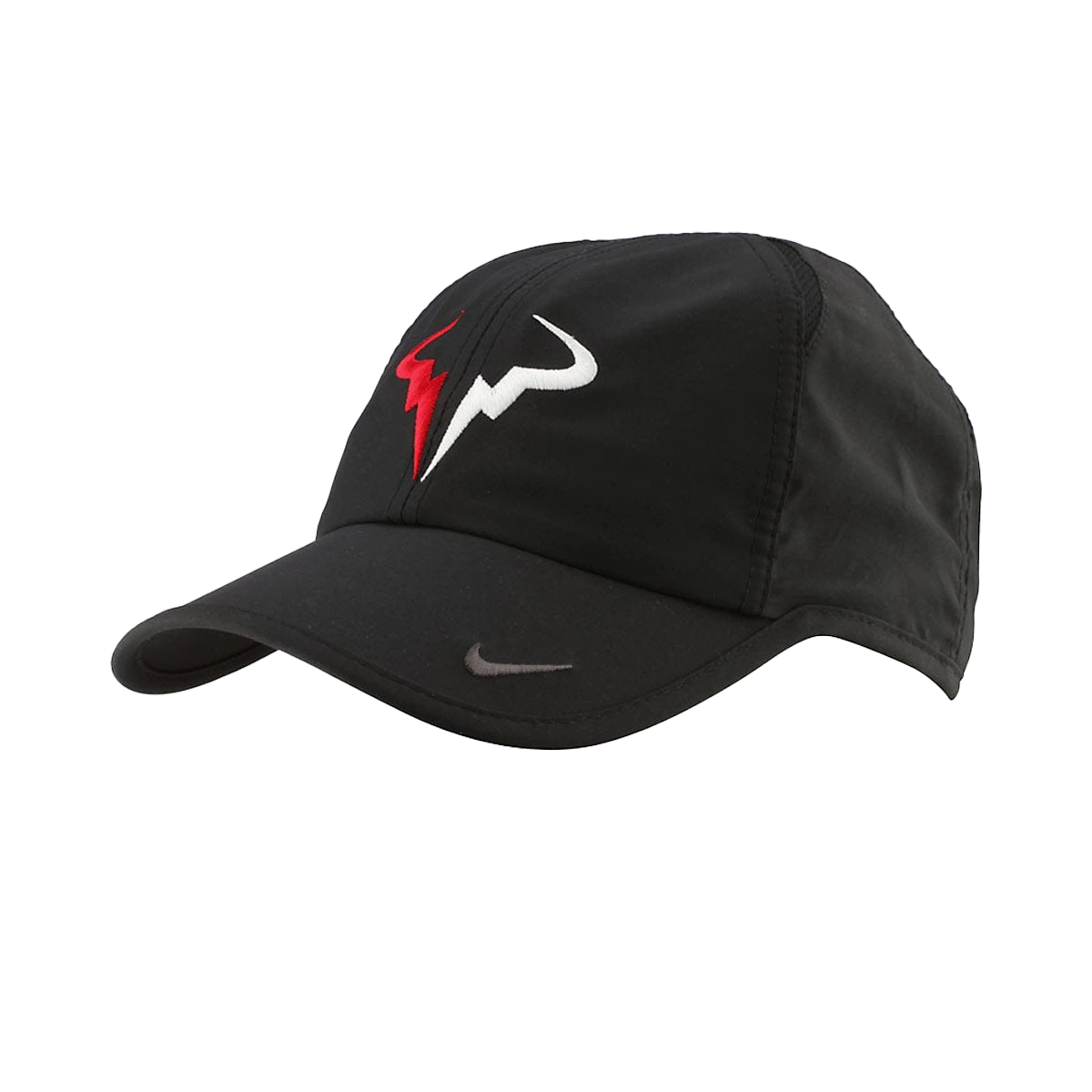 Nike US Open Youth Vamos Rafa hat in Black w/Gym Red? & White [640218-010] from the Fall 2013 tennis collection